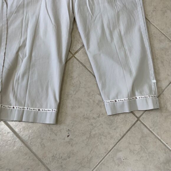 Tommy Bahama Stretch Women’s Size 16 Pants w Pockets Cropped - Picture 13 of 14